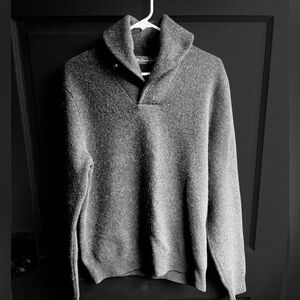 Ralph Lauren Purple Label shawl neck collar men’s sweater wool cashmere blend